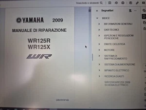 Manuale Officina Italiano Yamaha WR 125 R/X 2009 - Foto 1 di 2