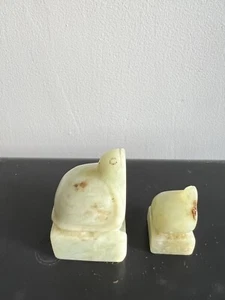 Ein Set antikes chinesisches Jadesiegel in Schildkrötenform - Bild 1 von 10