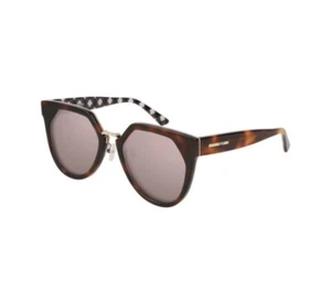ALEXANDER MCQUEEN Womens NWT MQ0149SA 003 Havana Brown Sunglasses 53-21-15 RARE - Picture 1 of 9