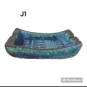 Vintage MCM Aldo Londi Bitossi Italy Aschenbecher Pottery Rimini Blu Ceramics - Bild 1 von 7