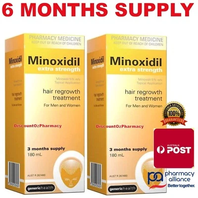 Minoxidil Extra Strength 5% 180ml Regaine Generic 6 month - For Men & Woman  - image 1 of 3
