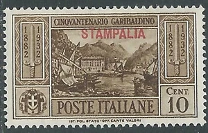 1932 EGEO STAMPALIA GARIBALDI 10 CENT MH * - I39-9 - Picture 1 of 1