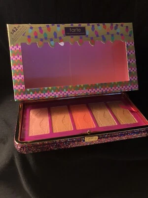 Tarte Life Of The Party Clay Blush Palette & Clutch 5 Shade Set New w/ Box NIB - Image 1 of 4