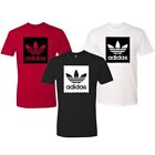 Adidas Mens T-Shirt Blackbird Trefoil Graphic Logo Active Short Sleeve Tee