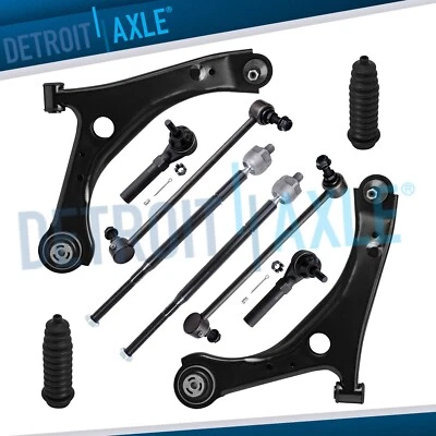 Front Lower Control Arms Tie Rods Kit for 2008 - 2010 Town Country Grand Caravan - Image 1 of 4