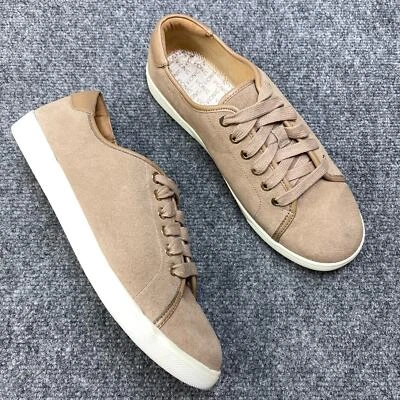 Tênis VIONIC Brinley Feminino Tamanho 8 Camurça Marrom Claro Sapatos Confortáveis Casuais - Imagem 1 de 4