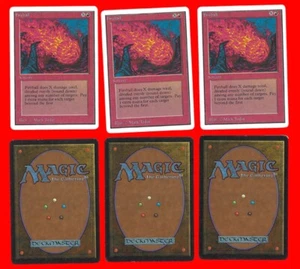 3x Fireball - Unlimited - Magic the Gathering MTG - Unbespielt / Near Mint - Bild 1 von 1