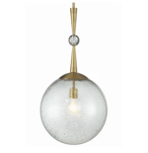 Minka Lavery Populuxe - 1 Light Pendant 14"W 1338-923 - Oxidized Aged Brass - Picture 1 of 5