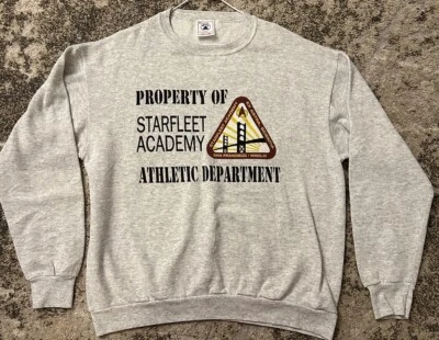 VTG 90s Star Trek The Next Generation Pullover Sweater XL Starfleet Academy Rare - Image 1 of 4