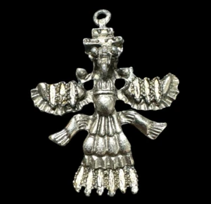 De Colección Talismán Ala Nocturna Suroeste Americano Colgante Metal Protección Espiritual - Imagen 1 de 7