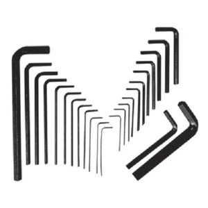 25 Piece Allen Hex Key Wrench Set in Pouch SAE MM Metric Long Arm - Picture 1 of 8