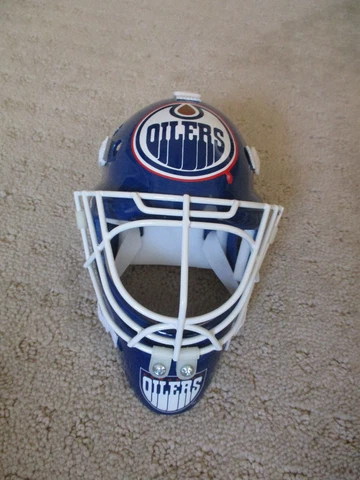 Vintage Edmonton Oilers  PCI Mini NHL Hockey Replica Goalie Mask Helmet NEW * Cover