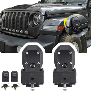 Kit de bloqueo de capó con llave para Jeep Wrangler JL JLU JT 2018-2023 Rubicon - Imagen 1 de 12