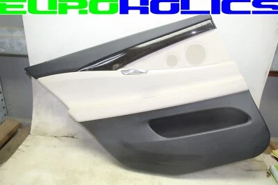 OEM BMW F07 535i GT 10-17 Left Driver REAR Interior Door Trim Panel IVORY - Image 1 of 4