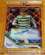 2021-22 Topps Chrome SPFL Autograph Tartan Kyogo Furuhashi (Celtic Glasgow) 2/5