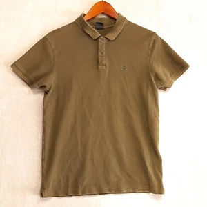 Camisa polo de algodón elástico Scotch & Soda para hombre talla M/verde/logotipo/casual - Imagen 1 de 8