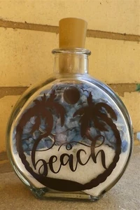 STRANDLIEBHABER LED Terrasse Tisch Schlafzimmer Nachtlicht Glas Glas Wein Korken LED LICHT - Bild 1 von 4