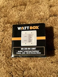 WattBox In-Wall Power Conditioner - 2 Outlets. WB-200-IW-2-WHT - Picture 1 of 3