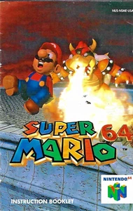 Super Mario 64 Nintendo 64 N64 Instruction Manual Booklet + Pamphlet ONLY - Picture 1 of 3