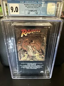 Paramount Indiana Jones and the Raiders of the Lost Ark VHS Tape CGC 9.0 1988 - Picture 1 of 12