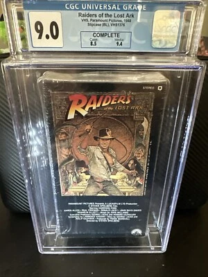 Paramount Indiana Jones and the Raiders of the Lost Ark VHS Tape CGC 9.0 1988 - Image 1 of 4