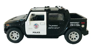 2005 Hummer H2 SUT Die Cast Police Car Kinsmart 1:40 Scale 4.5" - Picture 1 of 5