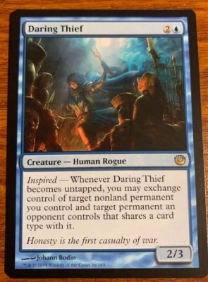 2014 MTG Wizards of the Coast Journey into Nyx Daring Thief #36/165 Used - Image 1 of 2
