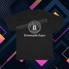 T-shirt homme noir neuf Ermenegildo Zegna logo USA taille S à 5XL