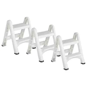 EZ Step 2 Step Folding Plastic Ladder Step Stool with Foot Pads, 2 ft. Reach Hei - Picture 1 of 8