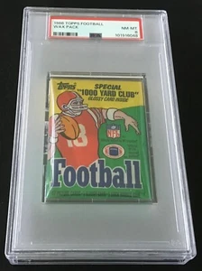 Pack cire cartes à collectionner football Topps 1986 PSA 8 NM-MT - Photo 1/2