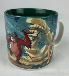 Tazza da caffè verde vintage Walt Disney Il libro della giungla Cina Mowgli Baloo Bagheera - Foto 1 di 7