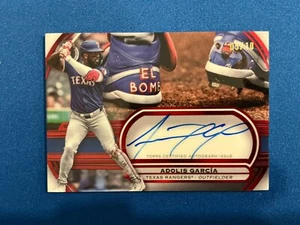2025 Topps Tribute Adolis Garcia Tribute To Cleats Autograph RED /10 - Picture 1 of 2