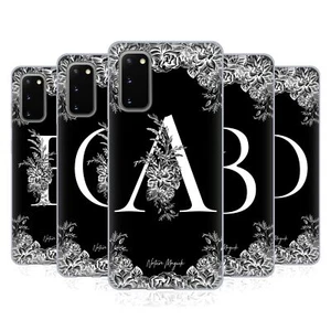 NATURE MAGICK B & W MONOGRAM FLOWERS 1 GEL CASE FOR SAMSUNG PHONES 1 - Picture 1 of 20