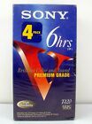 4 Pack Sony Vhs Tapes T-120 Premium Sealed New & Unopened 24 Hrs Recording