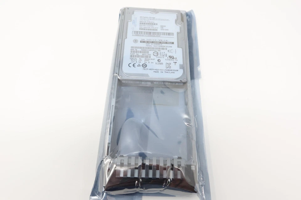 IBM 01EJ012 01AC595 600GB 15K SAS 12G 2.5 for V5000 G2 - Image 1 of 3