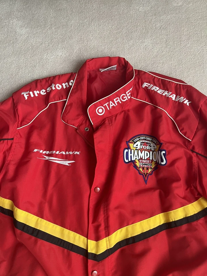 Vintage Firestone Racing Firehawk Jacket Large 4 for 4 Champions Ganassi Target - Image 1 of 4