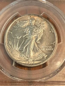 PCGS MS62 1916 WALKING LIBERTY HALF DOLLAR BRIGHT WITH GREAT LUSTER - Picture 1 of 3