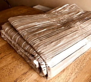 THERMAL STUNNING EXTREMELY HEAVY SINGLE SATIN CURTAIN WIDTH 74" BY 88" DROP - Picture 1 of 21