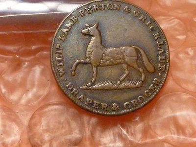 Wiltshire original. Purton. J. Lamb Æ Farthing c1806 #5 Foto 1 de 3