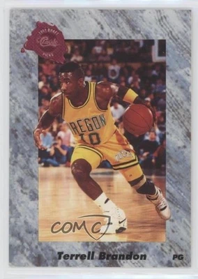 1991 Classic Draft Picks Terrell Brandon #154 Rookie RC - Image 1 of 2