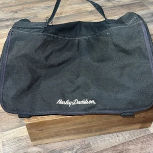 Harley Davidson Motorradtasche Soft Sided schwarz Canvas 16x10x9" - Bild 1 von 12