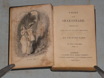 1836 MINI BOOK TALES FROM SHAKSPEARE VOL.I - image 1 of 4
