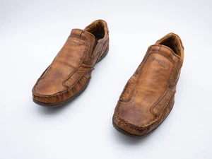 bugatti Herren Slipper Businessschuh Halbschuh braun Gr 44 EU Art 32408-50 - Photo 1/5