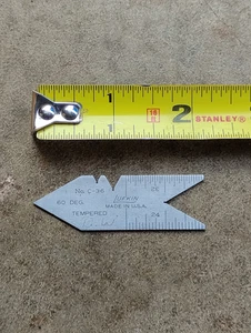 Lufkin No. 36 Center Gage 60 Degree USA - Picture 1 of 4