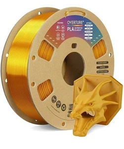 Overture PLA Filament 1.75mm 3D Printer Filament,  Royal Gold 2.2lbs 1kg Spool - Picture 1 of 1