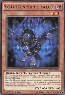 YuGiOh Schattenpuppe Falco DUEA-DE023 Rare Neu 1st - Bild 1 von 2