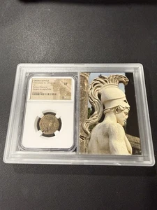 GRIECHISCHE Münzen Mithradates VI 120-63 v. Chr. AE Pontus Chabacta sehr schöne Platte NGC ANTIKE - Bild 1 von 3