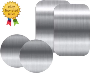 Selbstklebende dünne Metallplatten (kompatibel mit Magnethalterungen) 4 Stück Metallplatten - Bild 1 von 11