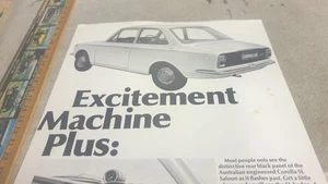 1967 ? TOYOTA COROLLA 1100SL Original Australian  Sales Leaflet RARE  - Picture 1 of 3