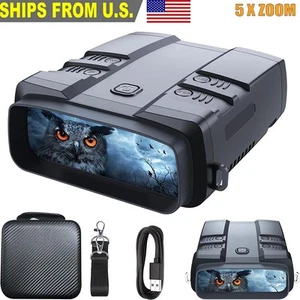 36 MP 4K UHD Night Vision Goggles Infrared Tactical Large Screen Binoculars - Picture 1 of 8